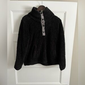J crew 1/4 Snap Sherpa Size Medium